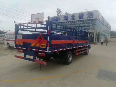 江淮蓝牌4米栏板式气瓶运输车与肉钩车价格解析