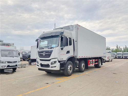 国六东风天锦KR小三轴7.68米肉钩冷藏车 冷链运输的典范之作